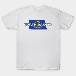 North Dakota Colored State T-Shirt